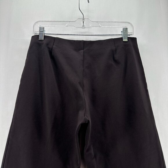 EILEEN FISHER Pants Size S Washable Stretch Crepe Straight Ankle Pull On Brown - Picture 5 of 11